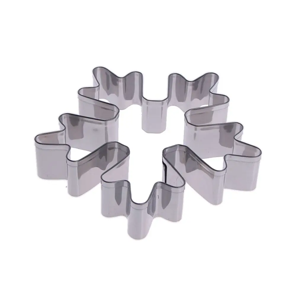Stainless Steel Christmas Snowflake Cookie Cutters Biscuit Embossing Mold Bread Cake Stamping Decorating Tools | Дом и сад