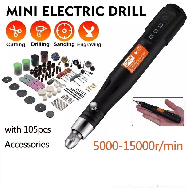 105 шт. микро гравировальная ручка электрическая шлифовальная машина