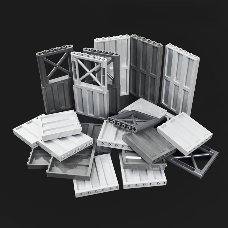 

City military Scene Accessory Military Base Barbed wire Building Block Fence Isolation net MOC Parts Brick 30104 92338 chain