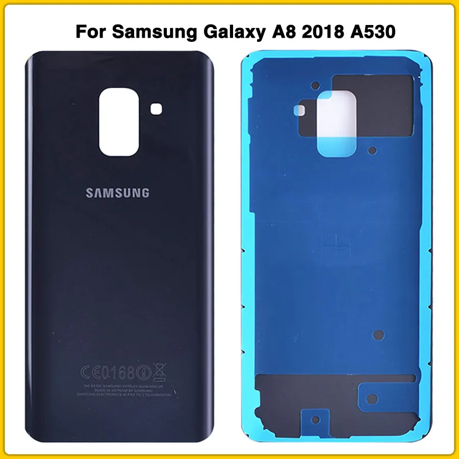 Чехол A8 2018 с объективом для samsung Galaxy A530 A530F задняя крышка на дверь наклейкой |