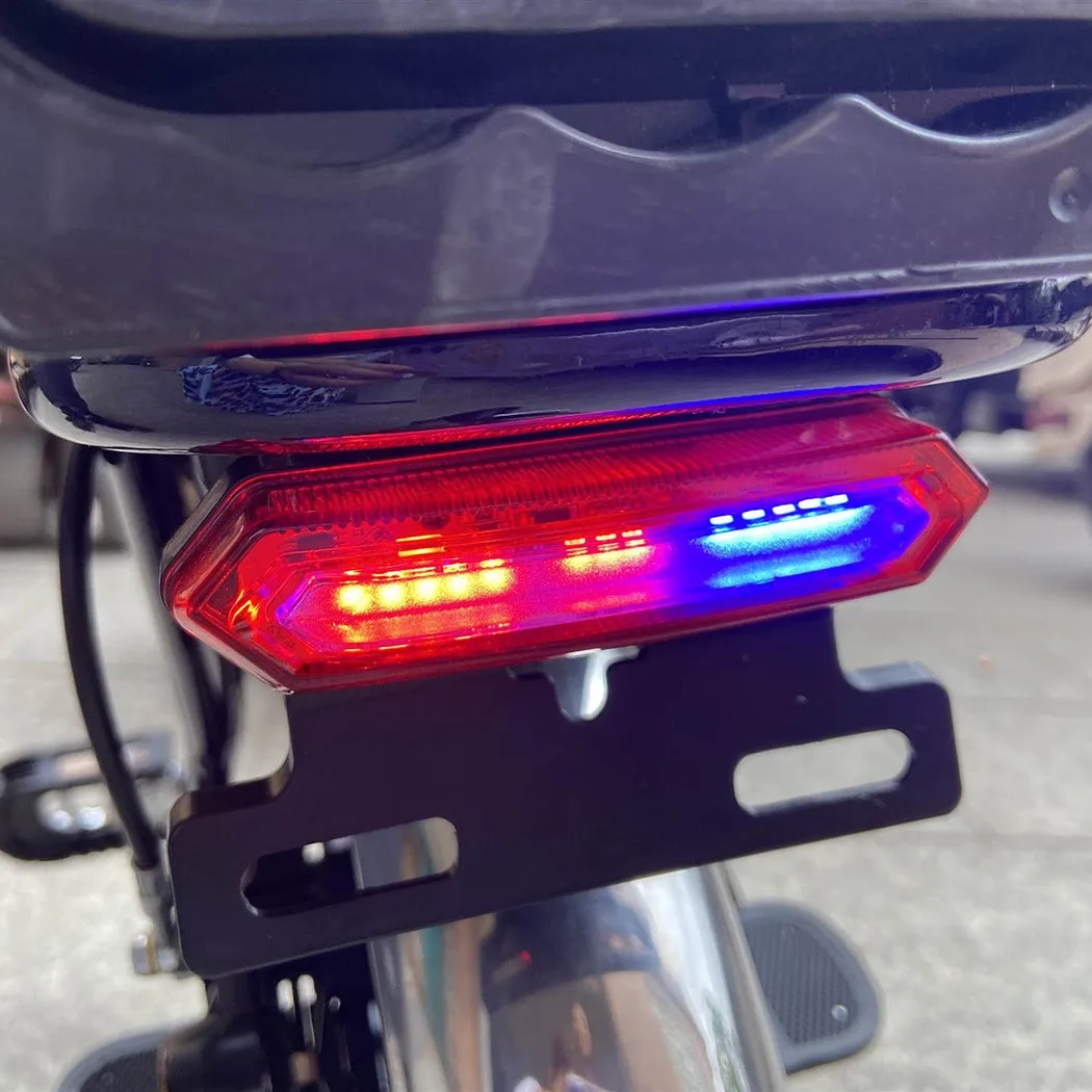 

36V/48V Ebike Rear Light Tail Light LED Safety Warning Rear Lamp For Electric Bicycle SM Connector Universal