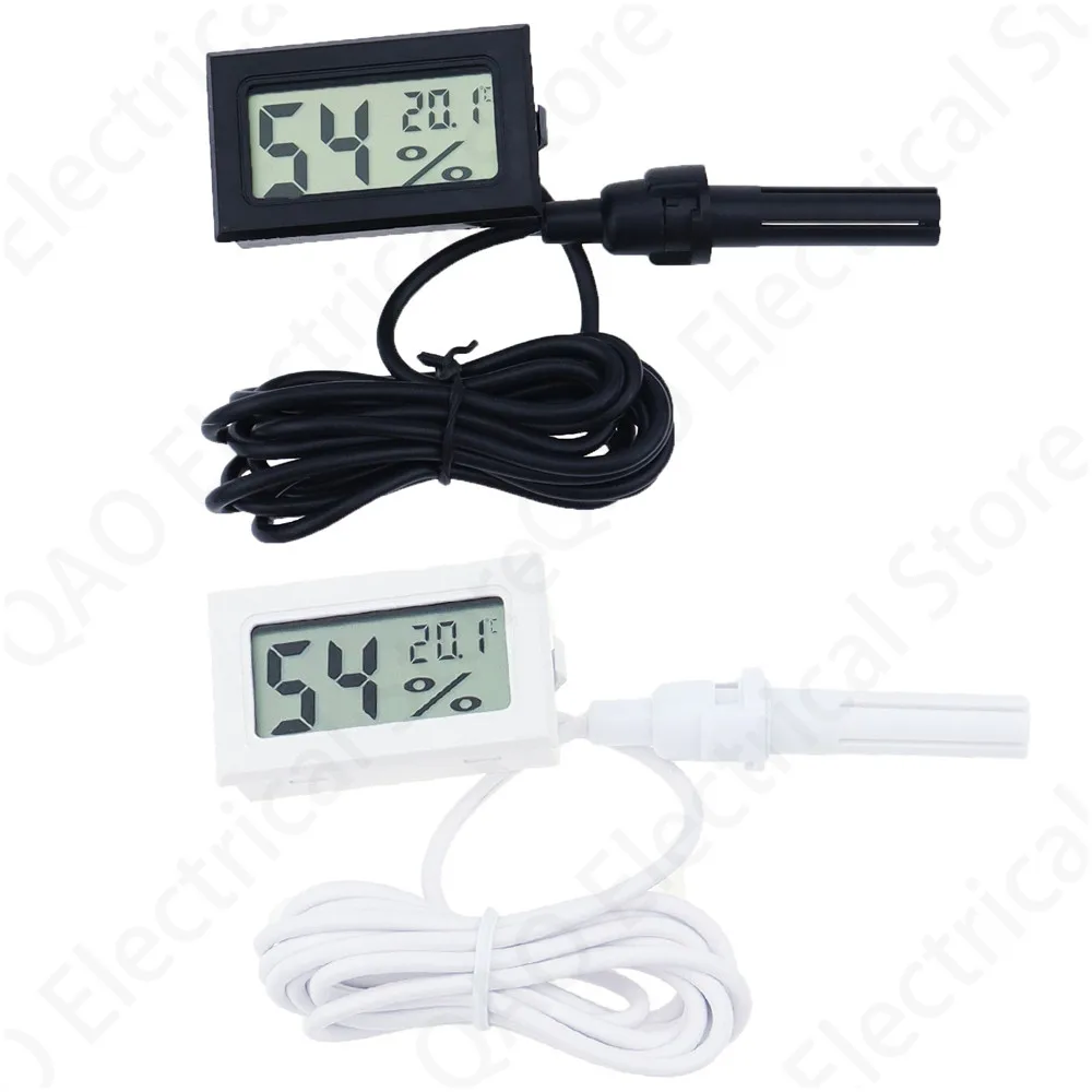 

Mini LCD Digital Thermometer Hygrometer Thermostat Indoor Convenient Temperature Sensor Humidity Meter Gauge Instruments Probe