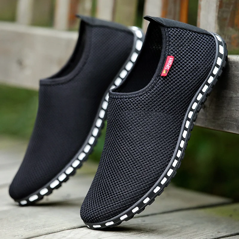 

Men's shoes 2021 summer new men's shoes soft-soled sandals peas shoes hollow breathable casual net shoes men's shoes