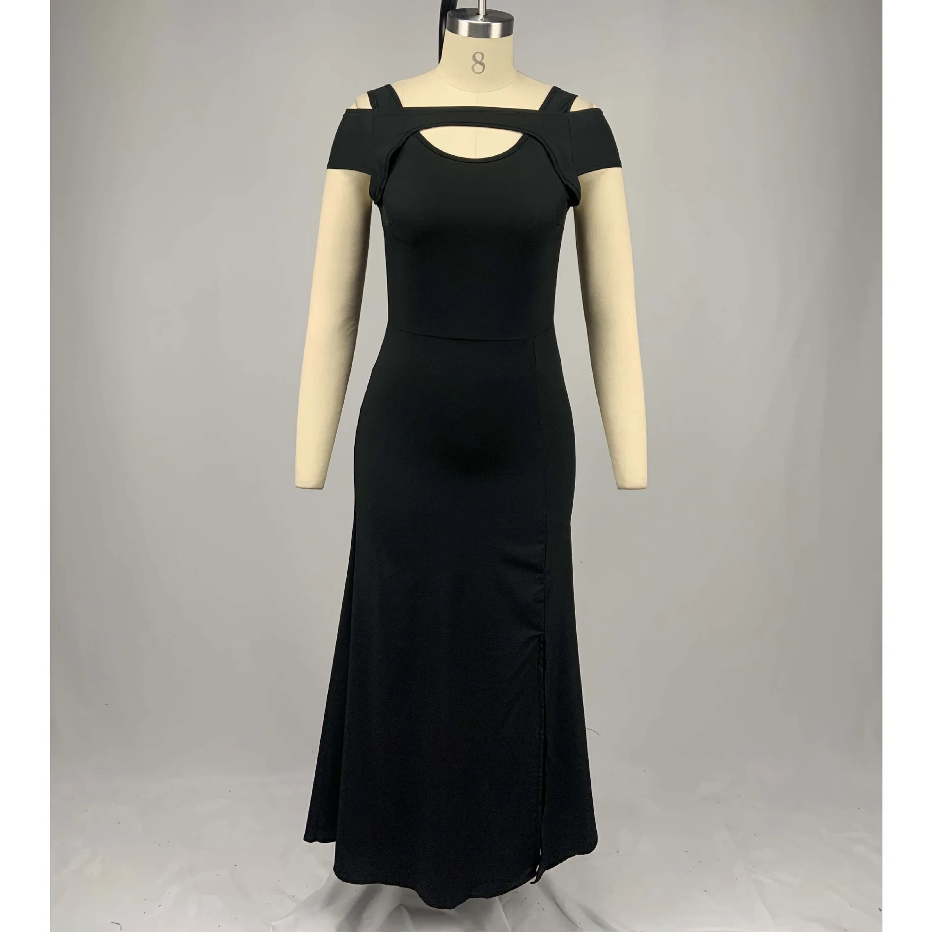 Летнее платье для женщин 2021 сексуальный v образный вырез с открытыми плечами