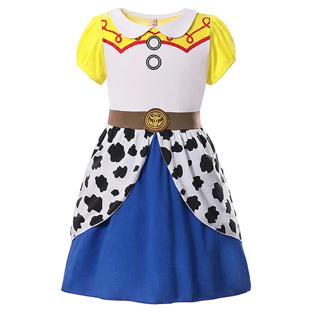 Jessie Dress Игрушки для девочек история 4 древесные платья костюмы "Микки" Необычные Belle наборы Нэнси платье Минни Принцесса Snow Белоснежка Эльза Анна Одежда - Цвет: Jessie Dress