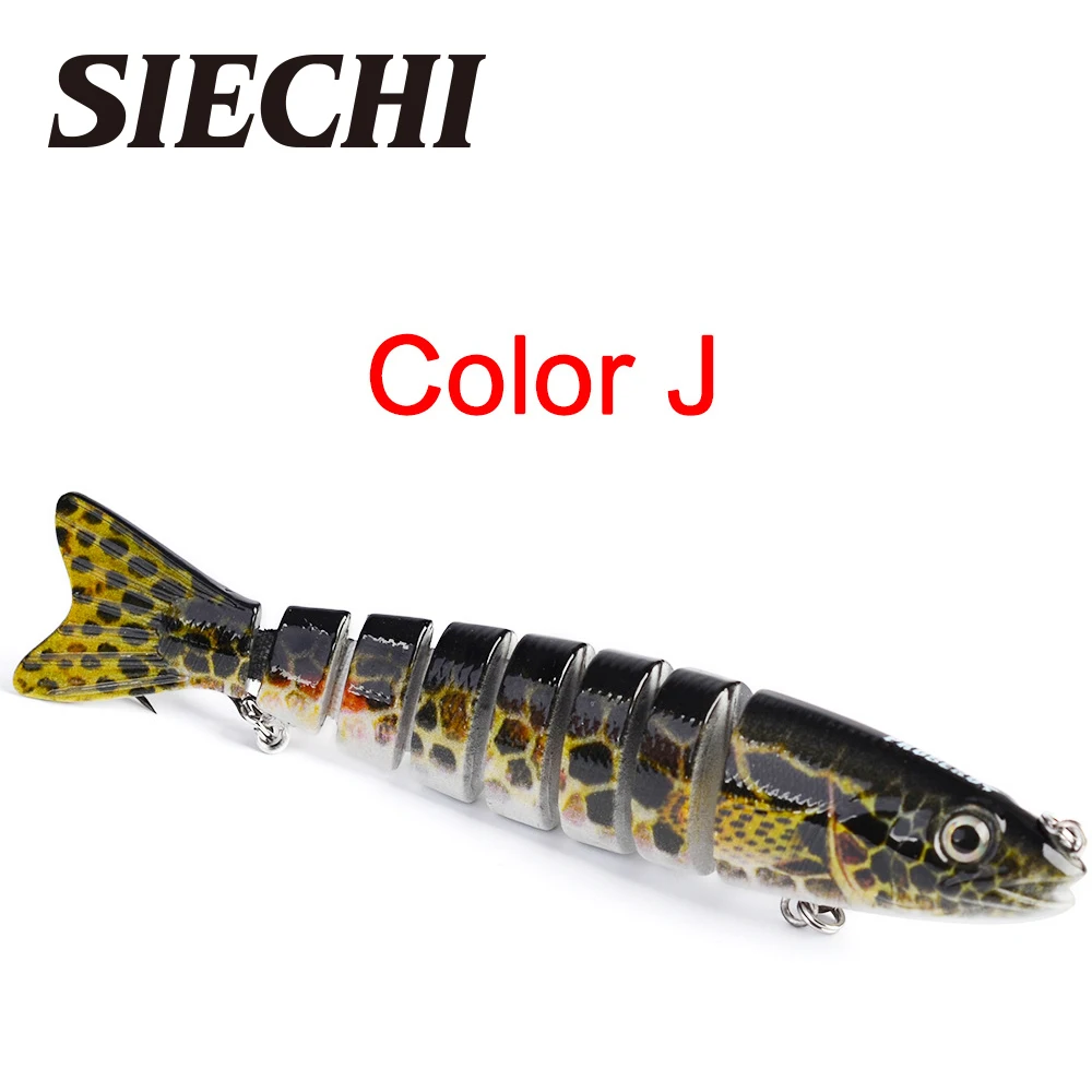 

Fishing Lure 120mm 19g 8Segment 10 color Baits Fishing Wobbler Bass Bait Artificial Fishing soft Lure Tacke