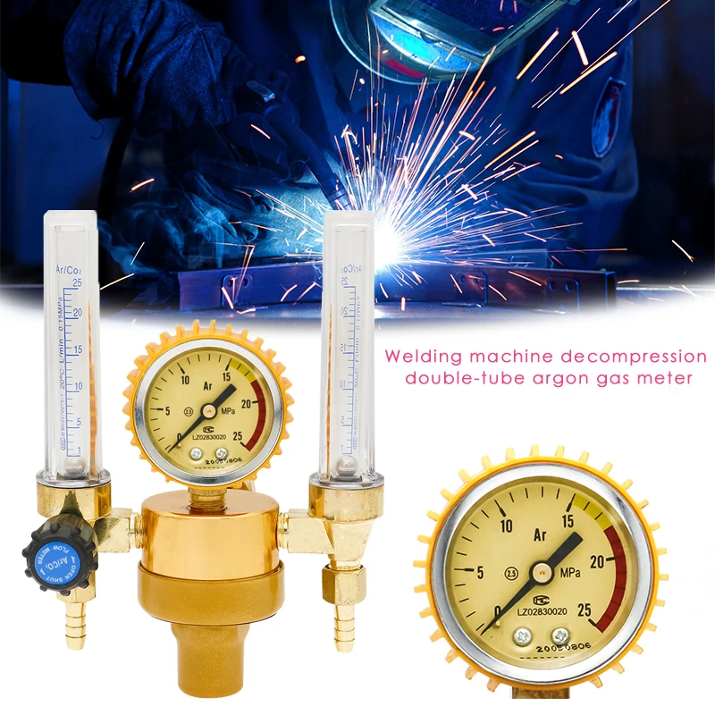 Аргоновый регулятор двухтрубный аргоновый измерительный инструмент CO2 Редуктор
