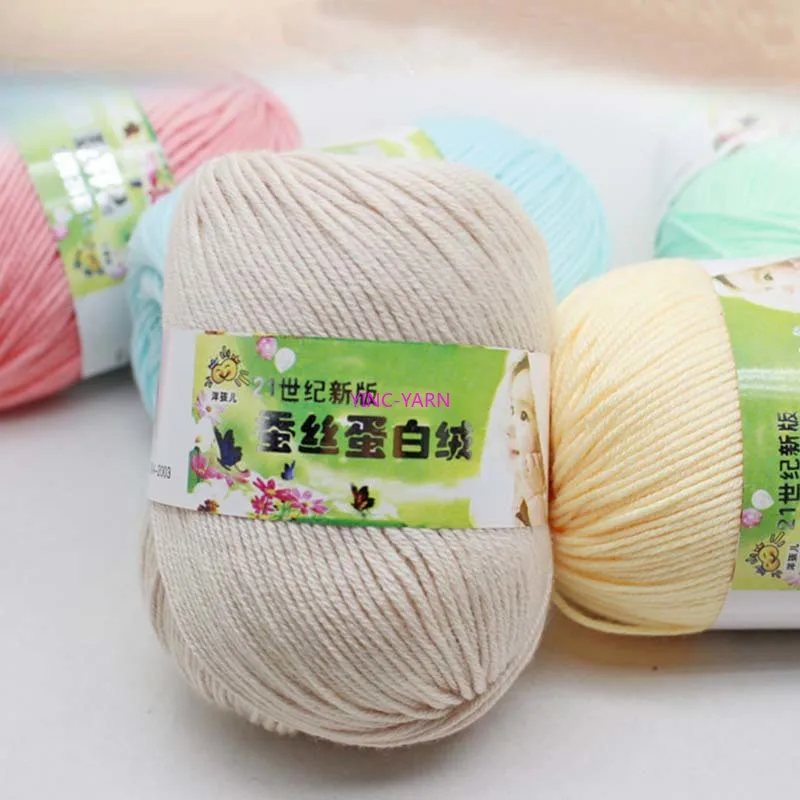 Вязание шерстяной шарф ручной работы разноцветный 50 г 6-слойный кашемировый