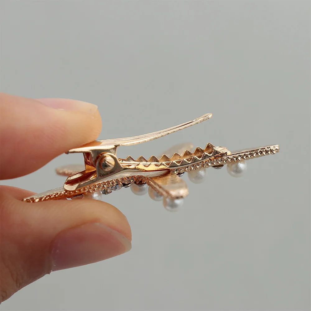 

Fashion Rhinestone Pearl Starfish Hairpin Barrettes For Women Girls Hair Clips Bridal Headpiece Summer Beach Hair Styling Tool