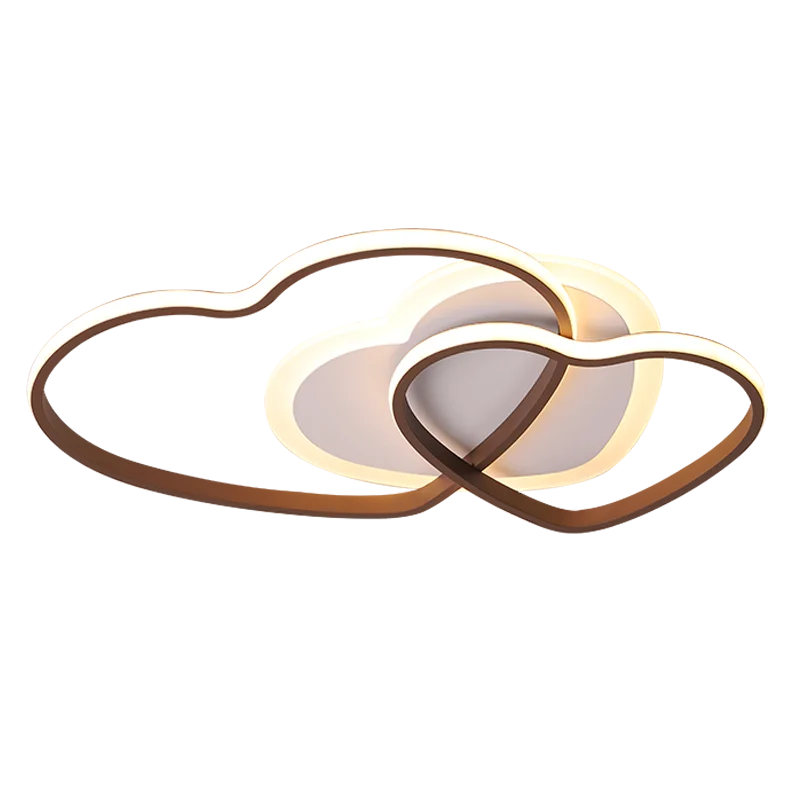 

New Modern Led Chandelier Lights For Bed Room White+Brown Frame modern chandelier Lampara De Led Home Lighting Fixtures110V 220V