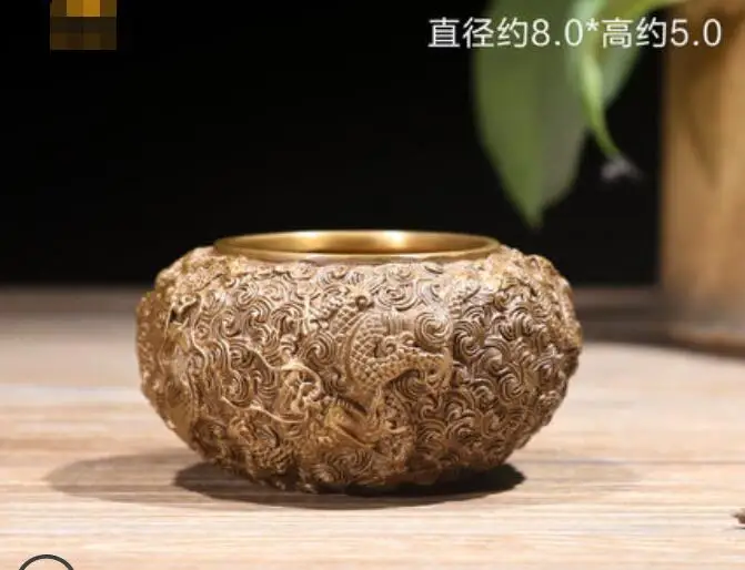 Фэн-шуй из чистой меди Ароматизированная курильница с медным цилиндром для