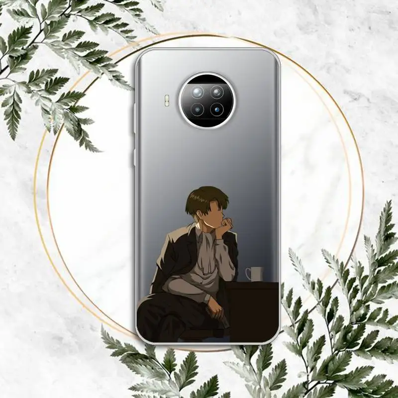 

Anime Attack on Titan Phone Case Transparent for Xiaomi Redmi note 10 t 8 9 pro lite 11