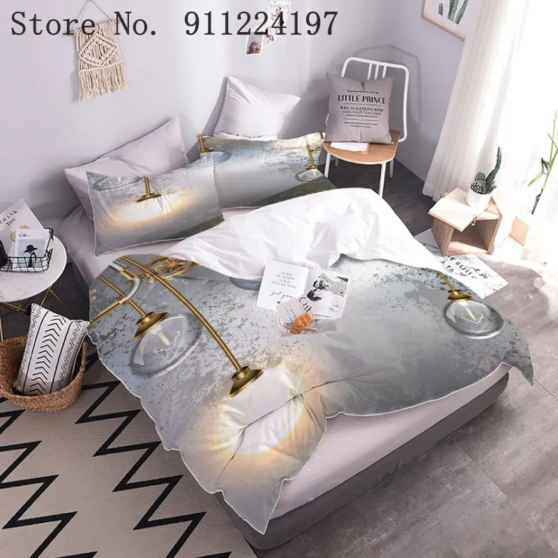 Комплект постельного белья с пододеяльником наволочкой и двумя