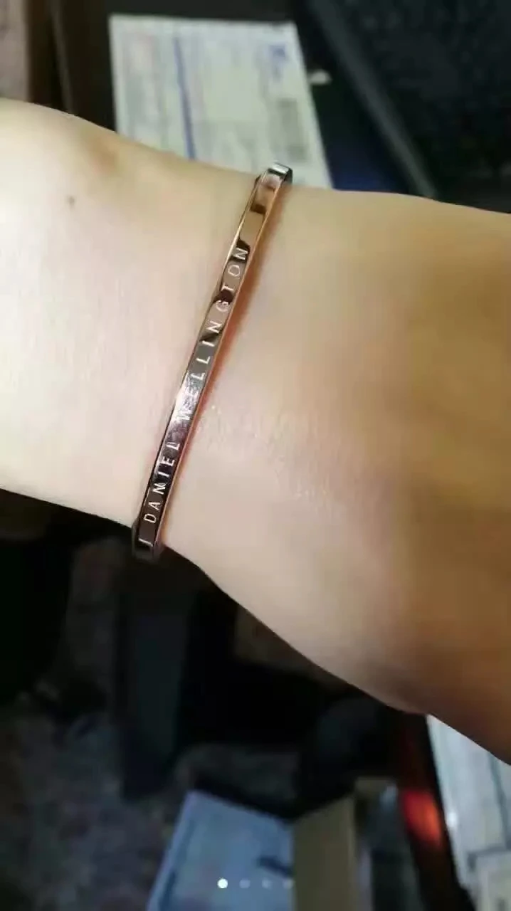 Классический Серебряный Мужской Браслет-манжета розовые золотые серебряные