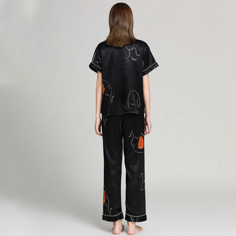 

Home Suits For Women Fashion Pajamas Nightwear Pyjama Short Sleeve Sleepwear Large Size Pajama Sets