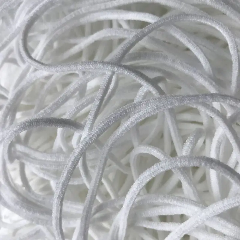 100 м 2 5 мм/3 мм одноразовая маска веревка ремень с ушками эластичная для ушей лента