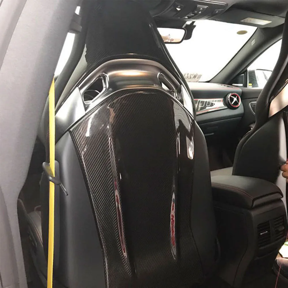 Чехлы на спинку сиденья из углеродного волокна для Mercedes Benz A45 CLA45 GLA45 AMG GT C63 C43 E63 12 18