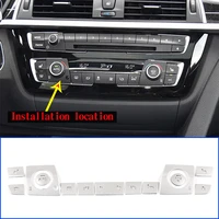 for bmw 3 4 series gt f30 f32 f33 f34 f36 2013 2018 alloy car center console air conditioning button decoration cover accessory