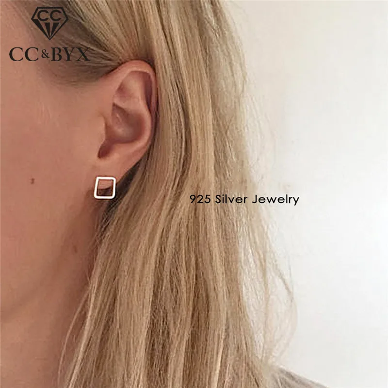 CCE514 CC чистое серебро 925 Клипсы Серьги для женщин хряща уха трендовые ювелирные изделия без пирсинга офисные клипсы уха аксессуары CCE522 - Окраска металла: CCE514