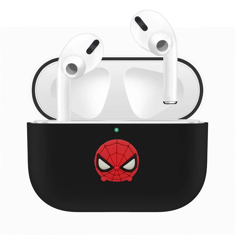 Black 4 Для Apple AirPods Pro Чехол для замены ТПУ милый защитный чехол для AirPods 3 беспроводной Bluetooth наушники протектор рукав - Color: Black 4