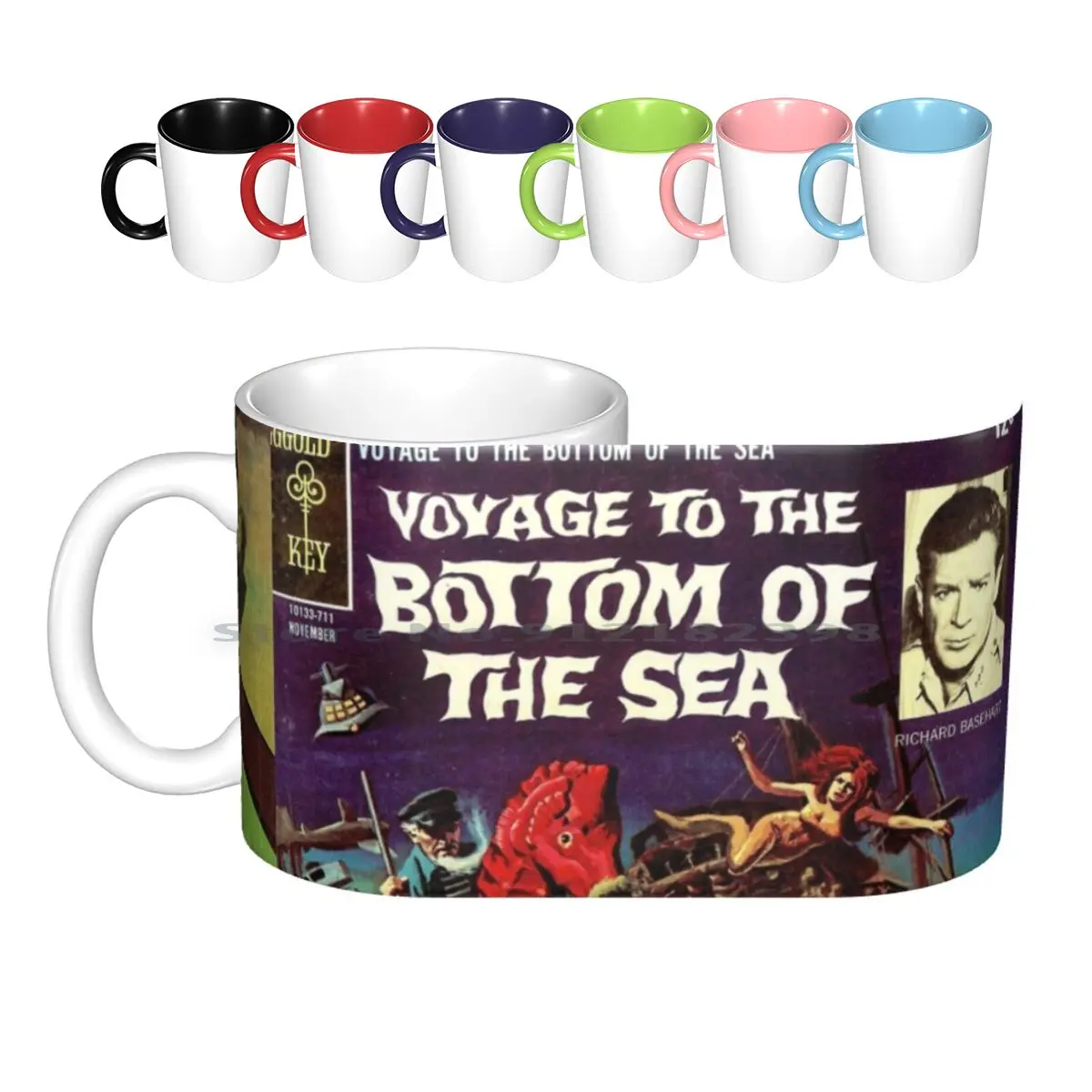 

Керамические комиксные кружки на дне моря, кофейные чашки, кружка для молока и чая на дне моря, комиксная фабрика Ccfactory Cc, урожай