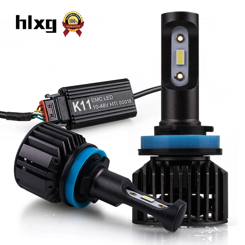 HLXG h7 светодиодный мини 16000lm автомобильный головной светильник s H1 H11 HB3 9005 HB4 9006