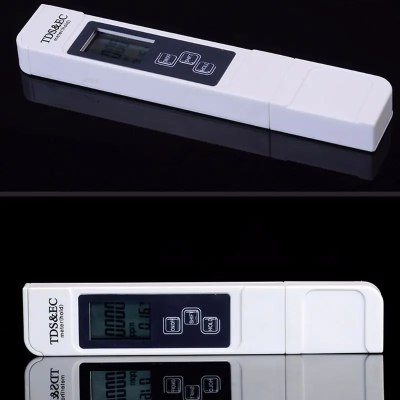 

Portable 3 In 1 Multifunctional TDS EC PPM Water Quality Meter Tester Pen for Household Tap Water Display 0-9990ppm