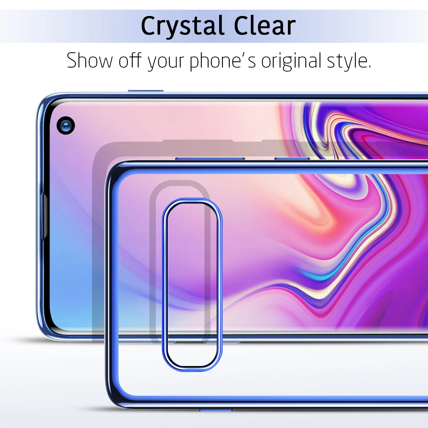 Чехол ESR для Samsung Galaxy S10 Plus мягкий чехол из ТПУ с рамкой и металлическим бампером |