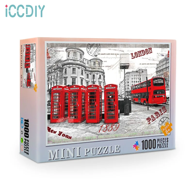 

1000 pieces of paper puzzle Mini puzzle adult decompression puzzle toy landscape
