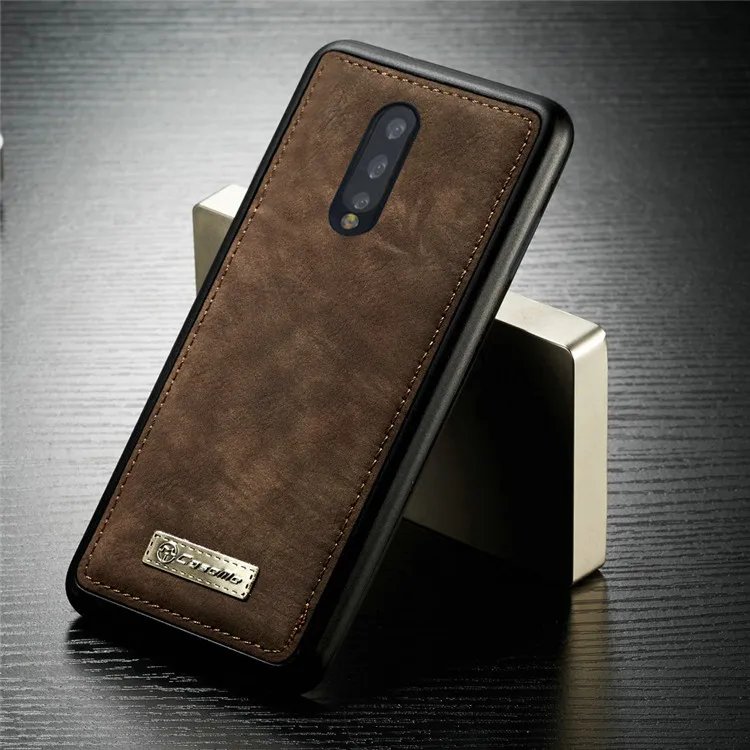 1+ 7 Роскошный кожаный чехол для oneplus 7 Pro Флип Магнитный съемный кошелек чехол для телефона на молнии oneplus 7 pro карман для карты с подставкой сумки