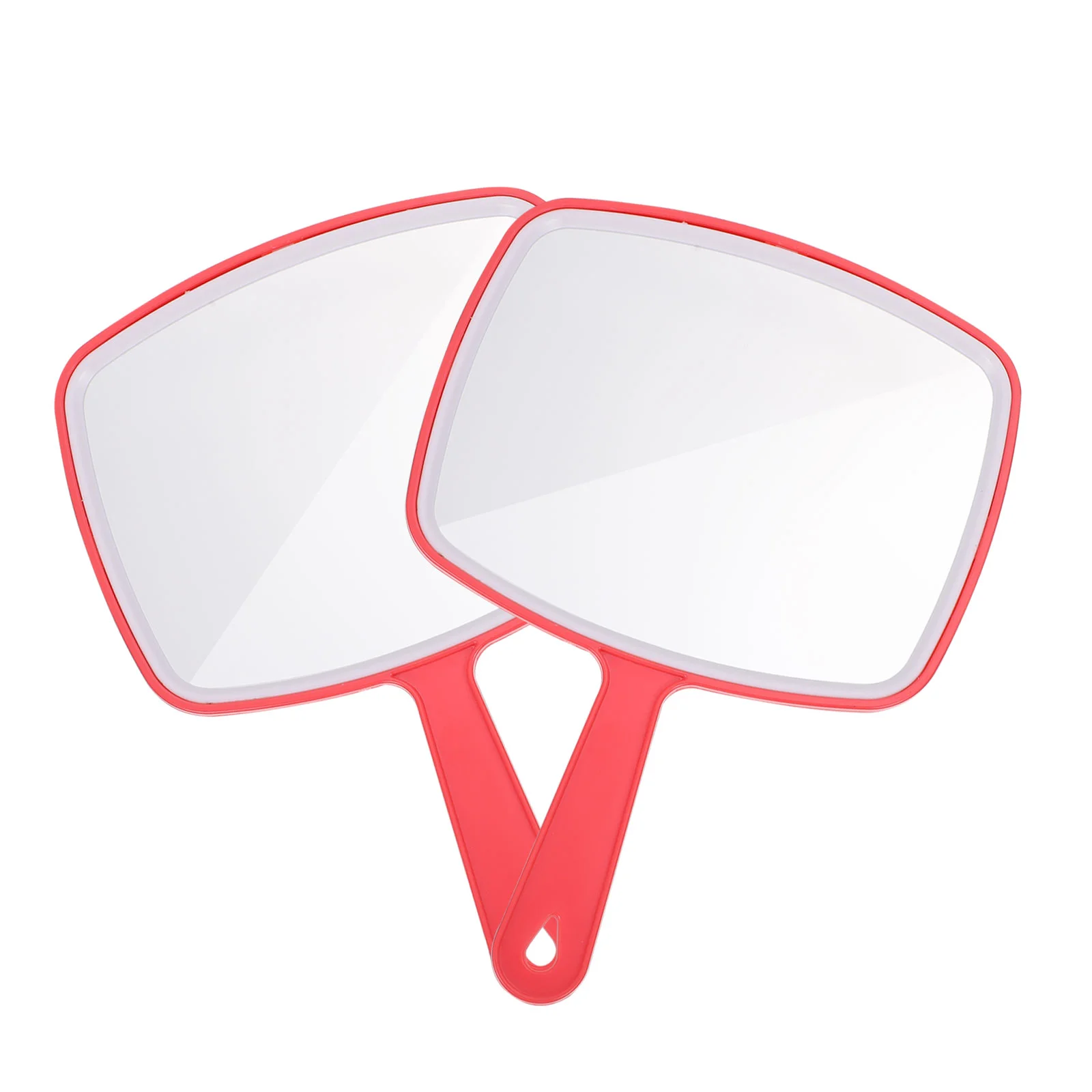 

2Pcs Lovely Handheld Mirrors Portable Home Cosmetic Mirrors Travel Vanity Mirror