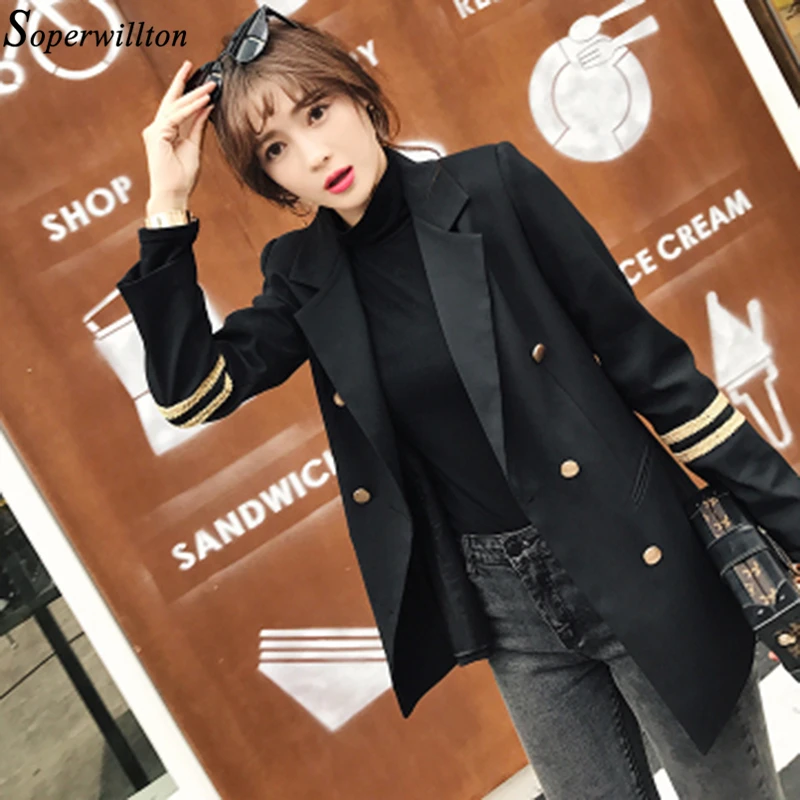 Женские блейзеры с вышивкой длинные весна осень 2018 двубортное пальто