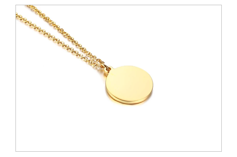 Vnox British Queen Elizabeth Coin Necklaces for Women Gold Tone Stainless Steel Adjustable Length Chic Necklace Dropship