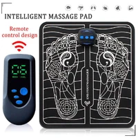 electric ems intelligent sole foot massager pulse acupuncture massage pad usb rechargeable foot massage machine leg beauty