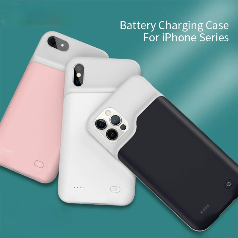 

Battery Charger Case For iPhone 7 8 6 6S Plus Charging Case For iPhone X XS 12 11 Pro Max Portable Power Bank Charger