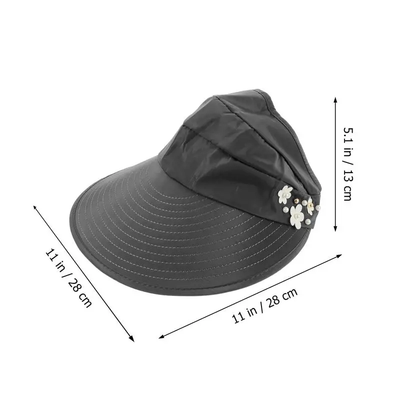 

Foldable Lady Summer Beach Hat Sun Protection Hat Outdoor Sunshade Hat
