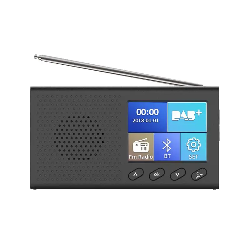 

Портативный приемник DAB, FM-радио, Bluetooth-совместимый музыкальный плеер 4,2, стереовыход 3,5 мм