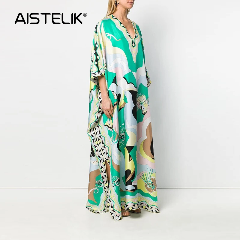 

Новинка весна-лето и осень 2020, женские платья для увеличения роста, свободное трикотажное платье стрейч с V-образным вырезом в европейском и ...