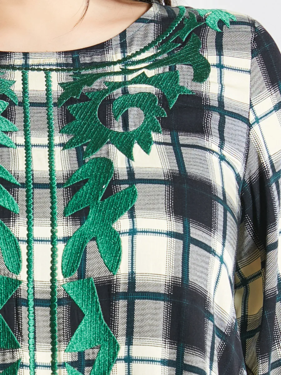 

Ramadan Turkey India Muslim Women Dress Plaid Abaya Duabi Arabic Vestidos Moroccon Kaftan Islamic Clothing Jilbab Gown Robe Eid