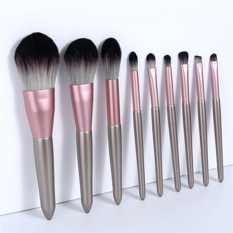 

9Pcs Makeup Brushes Set For Foundation Blush Eyeshadow Concealer Powder Lip Make Up Cosmetics Brush Makeup Pen