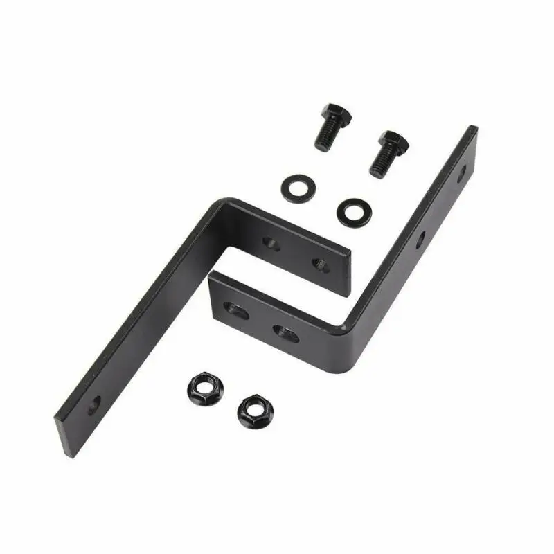 

2X Bracket+5X Screws+1X Spacer Steel Bypass Bracket Wall Mount Sliding Barn Doors Hardware Rack Part Z Design Good Use
