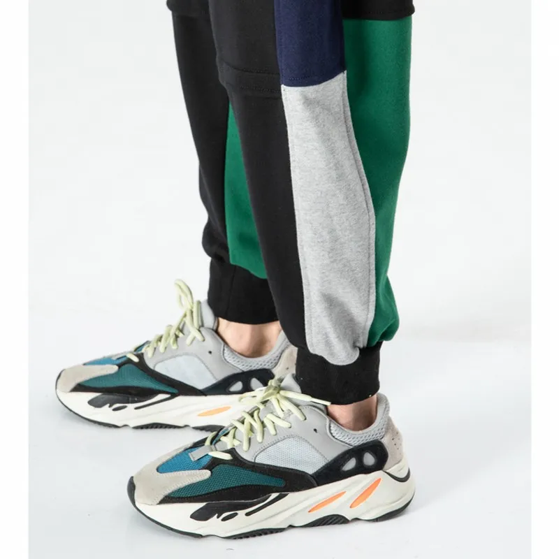 

2020 Autumn Winter New Men Harem Pants Japanese Style Fashion Street wear Sweatpants Color Splicing Loose Joggers Man Plus Size