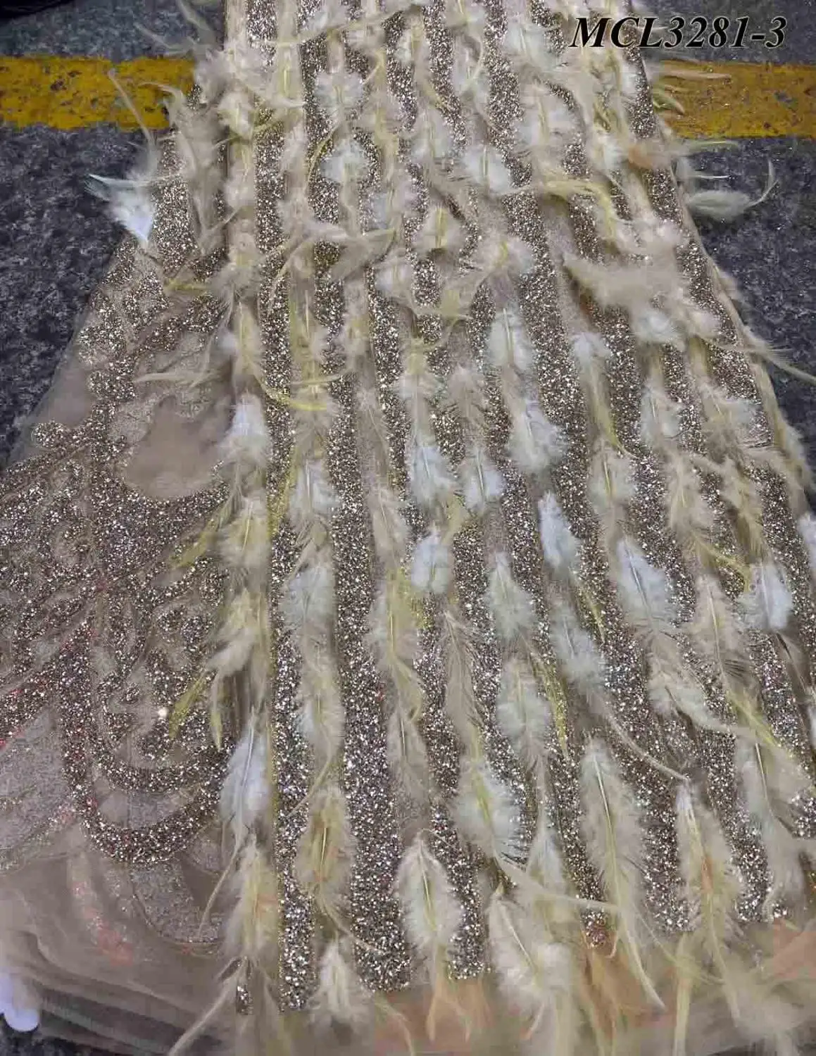 Оптовая продажа Зеленый Французский шитье 3D вышитый цветок из бисера с жемчугом