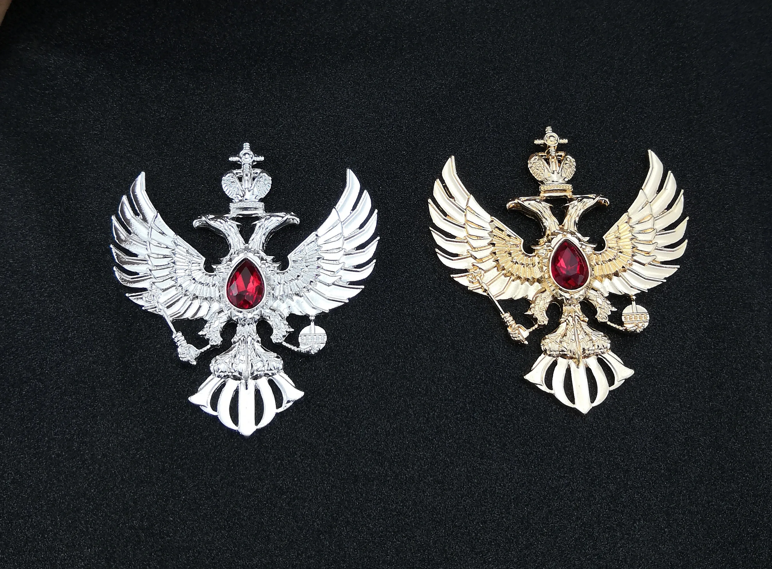 10 шт. металлические автомобильные наклейки с двумя головами|Булавки и значки| |