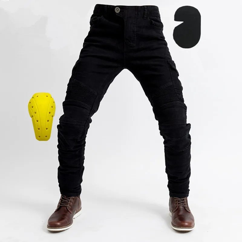 Motorcycle pants men's 06 four seasons motorcycle riding shatter-resistant jeans locomotive travel elastic | Автомобили и