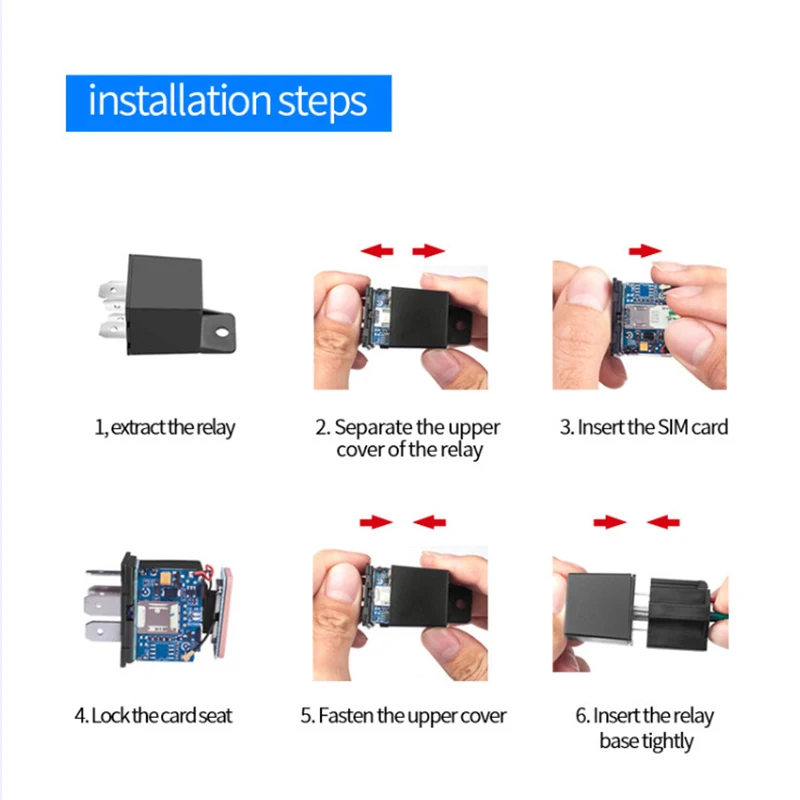 

Mini GPS Tracker Car Tracker Micodus MV720 Relay Design Cut Off Fuel Car GPS Locator 9-90V 80mAh Vibrate Alert Free APP PK CJ720