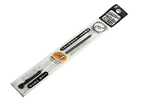 Black LifeMaster 6 шт./лот Pilot Hi-Tec-C Coleto гелевая многоразовая ручка 0,4 мм черный/синий/красный/15 цветов - Цвет: Black