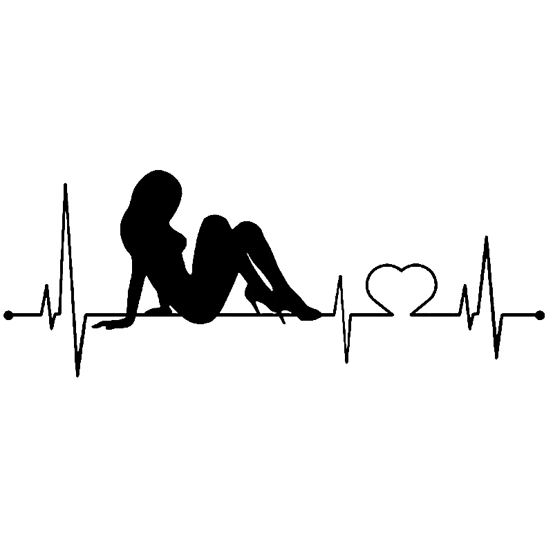 

Украшение для тела с изображением сердцебиения и реалистичной красивой девушки