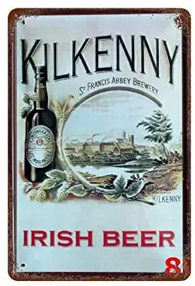 

Kilkenny Beer Tin Sign Wall Retro Metal Bar Pub Poster Metal 12x8 Inches