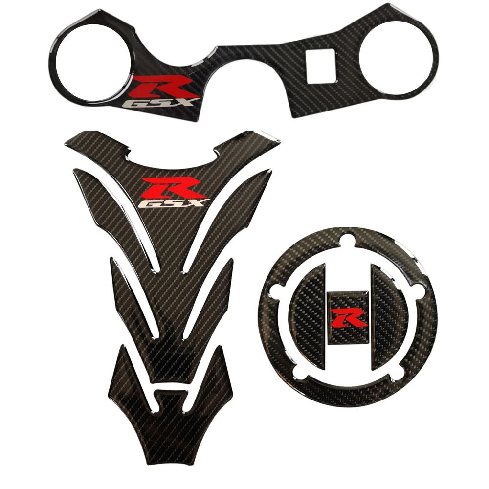 3d-наклейка на крышку карбонового бака мотоцикла наклейка вилка тройное дерево